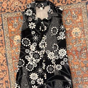 Vintage Cactus Flower Dress